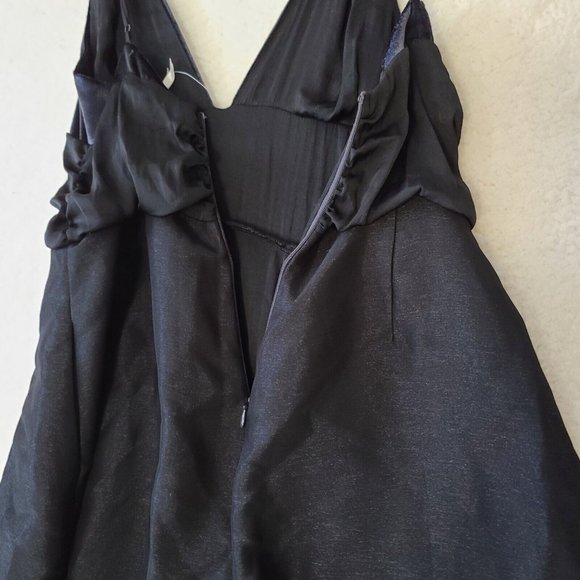 Free People Skylie Saylor Romper 10 Black Dressy Night Out Velvety Pockets NWT - Picture 7 of 14